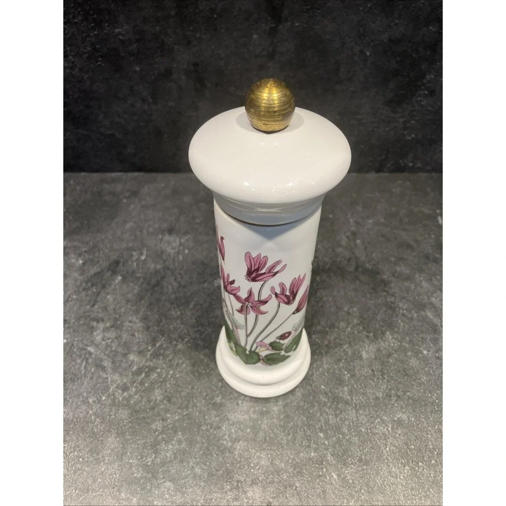 Portmeirion Botanic Garden Pepper Mill Grinder Cyclamen Vintage 1972
